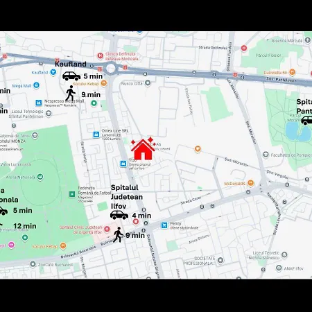 Lunaria Near National Arena & Mega Mall * Bukarest